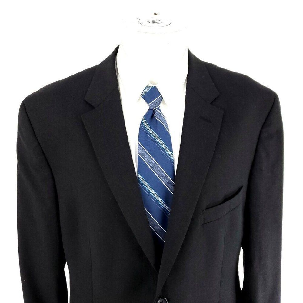 Prontouomo Wool 2 Button Blazer 44r Charcoal Gray